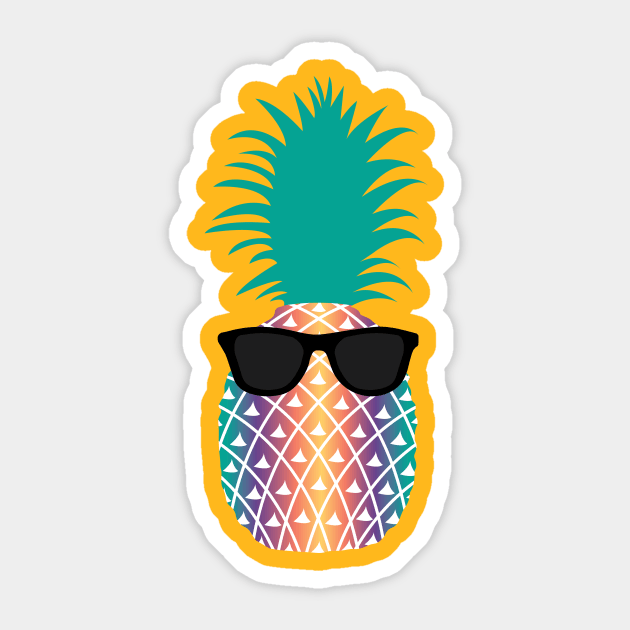 Sunglasses Pineapple Sticker by KevinWillms1